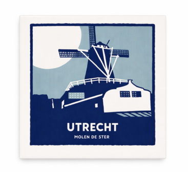 Lucas van Hapert: tegel molen de Ster