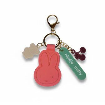 miffy bag charm coral
