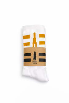 Dom Tower white sports socks 39/42 Lucas van Hapert