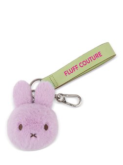 nijntje fuzzy bag charm lila - 11 cm