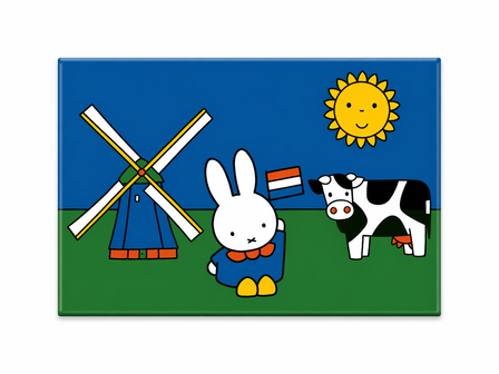 miffy 2D magnet - Holland cow 