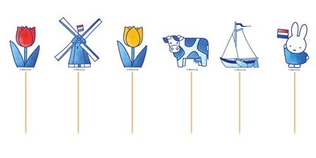 nijntje feestprikkers - 13cm (12 stuks)