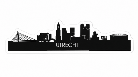 Utrecht Skyline sticker - 15x7 cm