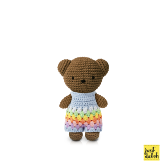  boris handmade en zijn pastel regenboog overall
