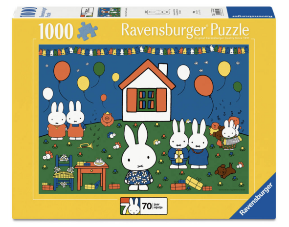 Ravensburger puzzel 70 jaar nijntje – 1000 stukjes