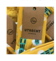 Domtoren sokken geel 35/38 Lucas van Hapert