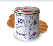 nijntje bewaarblik met stroopwafels souvenir blue nijntje bewaarblik met stroopwafels souvenir blue