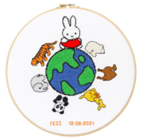 Borduurpakket geboorte nijntje wereld, Dick Bruna Borduurpakket geboorte nijntje wereld, Dick Bruna