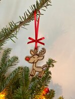 Roses are Red rendier Kerstboomhanger Roses are Red rendier Kerstboomhanger