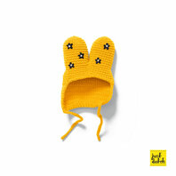 Bijenmuts met bloemen handmade