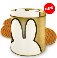nijntje bewaarblik met stroopwafels goud nijntje bewaarblik met stroopwafels goud