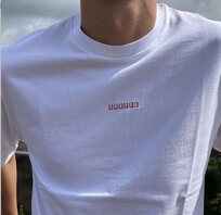 T-shirt UUUUUU wit S T-shirt UUUUUU wit S