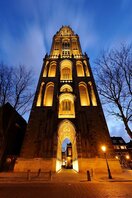 Donker Utrecht foto Domtoren
