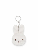 Miffy flat corduroy keychain - White Miffy flat corduroy keychain - White