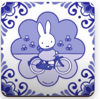 miffy coaster souvenir blue bicycle