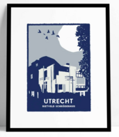 Lucas van Hapert 40/50 zeefdruk Rietveld Schröderhuis
