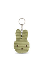 Miffy platt corduroy keychain - Olive Green
