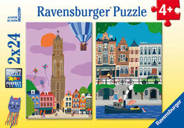 Ravensburger Utrecht puzzel 2 x 24 stukjes prentenboek Ravensburger Utrecht puzzel 2 x 24 stukjes prentenboek
