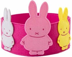 nijntje vilten verjaardagskroon roze