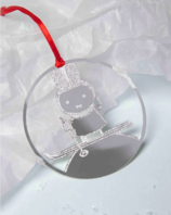 Deco hanger miffy silver winter Deco hanger miffy silver winter