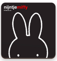 miffy coaster snout black