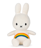 miffy cuddly toy white with Rainbow 18 cm