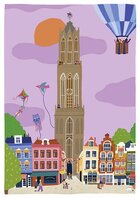 Prentenboek Poster A2 – Domtoren in de Zomer