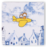 Storytiles Miffy tile - Miffy travel - 10x10 cm Storytiles Miffy tile - Miffy travel - 10x10 cm